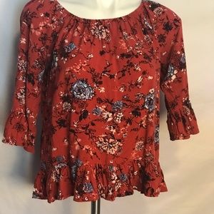 Faded glory off the shoulder shirt